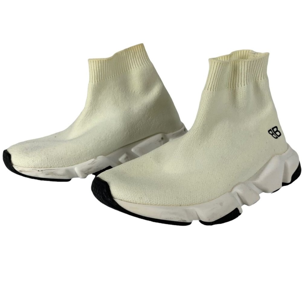 Balenciaga Off-White Sock Sneakers Shoes Child Size 10-11 27-28